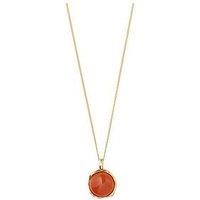 Pilgrim Sense Necklace Gold-Plated/Agate