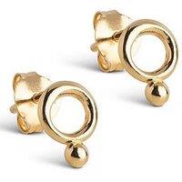 Enamel Copenhagen Dotta Stud Earrings 18K Gold Plated Sterling Silver