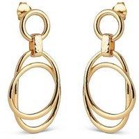 Enamel Copenhagen Carina Stud Earrings 18K Gold Plated Sterling Silver