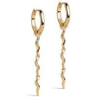 Enamel Copenhagen Hydrus Hoop Earrings 18K Gold Plated Sterling Silver