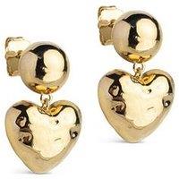 Enamel Copenhagen Poma Heart Earrings 18K Gold Plated Recycled Sterling Silver
