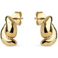 Enamel Copenhagen Tova Stud Earrings 18K Gold Plated Sterling Silver