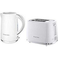 Russell Hobbs Eden Breakfast Bundle Kettle And Toaster White