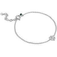 Enamel Copenhagen Four-Leaf Clover Bracelet Sterling Silver