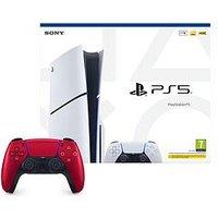 Playstation 5 Disc Console &Ndash; 1Tb & Additional Dualsense Wireless Controller - Volcanic Red