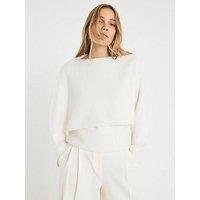 River Island Knitted Two In One Jumper - Cream