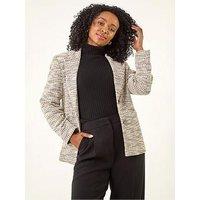 Roman Petite Collared Boucle Jacket - Stone