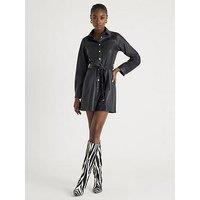 River Island Belted Core Day Dress - Black