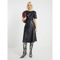 River Island Long Buckle Detail Swing Dress - Black