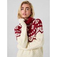 Joe Browns Robyn Cosy Roll Neck Jumper - Cream