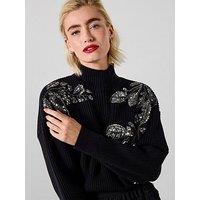 Joe Browns All That Sparkles Sequin Jumper - Black