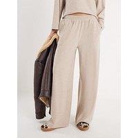 River Island Cosy Wide Leg Trouser - Beige
