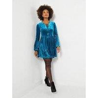 Joe Browns Bright And Beautiful Velvet Tunic Top - Blue