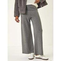 Roman Pinstripe Jersey Stretch Trousers - Charcoal