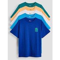 The Very Collection Boys 5 Pack Surf And Sun Short Sleeve T-Shirts