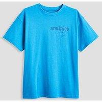 The Very Collection Boys Athletic Sport Short Sleeve T-Shirt - Blue