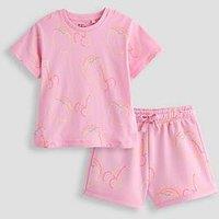 The Very Collection Girls T-Shirt And Short Set - Fruit Print