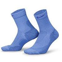 Nike Unisex Running Lightweight Micro Crew Socks (1 Pair) - Blue