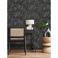Fine Decor Marble Slat Panel Charcoal