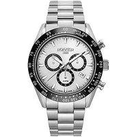 Roamer Of Switzerland Roamer Swiss Made Monza Stainless Steel Watch With White Dial