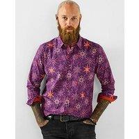 Joe Browns Snowflake Long Sleeve Shirt - Purple