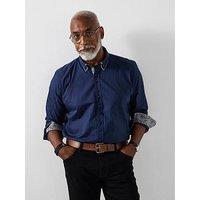 Joe Browns Deadly Dapper Double Collar Shirt - Navy