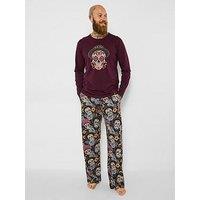 Joe Browns Sensational Skull Pyjama Set - Black