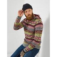 Joe Browns Fabulous Fairisle Knitted Hoodie - Multi