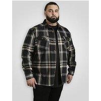 D555 Long Sleeve Heavy Shacket Overshirt - Black