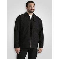 D555 Couture Stretch Zip Through Jacket - Black