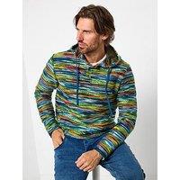 Joe Browns Brilliantly Bright Woven Stripe Hoodie - Multi
