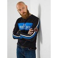 Joe Browns Hit The Track Longsleeve Zip Sweat - Black