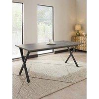 The Very Collection Harlem 180 Cm Dining Table - Black Oak - Fsc Certified