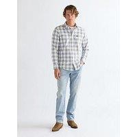 Wrangler Check Print Long Sleeve Shirt - Blue