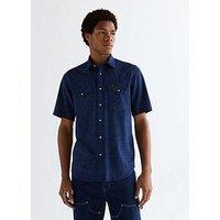 Wrangler Western Short Sleeve Shirt - Navy