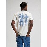 Lee Workwear Back Graphic Relaxed Fit T-Shirt - Cream