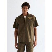 Wrangler Utility Short Sleeve Shirt - Khaki