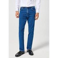 Wrangler Texas Stretch Straight Jeans - Dark Blue