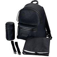 Bababing! Luca Tumbled Vegan Leather Backpack - Black