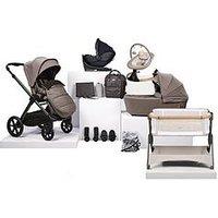 Bababing! 16 Piece Raffi Mkii Travel & Home Bundle With Spin Car Seat & Isofix Base - Mink