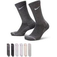 Nike Unisex Everyday Elevated Crew Socks 6 Pack