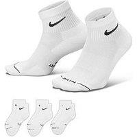 Nike Unisex Everyday Elevated Ankle Socks 3 Pack - Multi