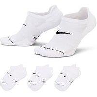 Nike Unisex Everyday Elevated No-Show Socks 3 Pack - Multi