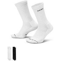 Nike Unisex Everyday Elevated Just Do It Crew Socks 2 Pack - Multi