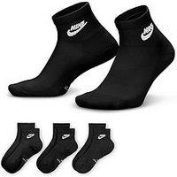 Nike Unisex Everyday Elevated Futura Ankle Socks 3 Pack - Multi