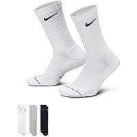 Nike Unisex Everyday Elevated Crew Socks 3 Pack - Multi