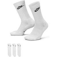 Nike Unisex Everyday Elevated Futura Crew Socks 3 Pack - Multi