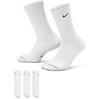 Nike Unisex Everyday Elevated Swoosh Embroidered Crew Socks 3 Pack - Multi