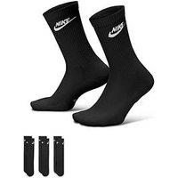 Nike Unisex Everyday Elevated Futura Crew Socks 3 Pack - Multi