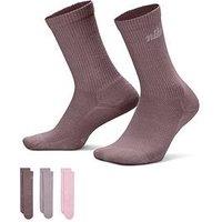 Nike Unisex Everyday Elevated Graphic Crew Socks 3 Pack - Multi